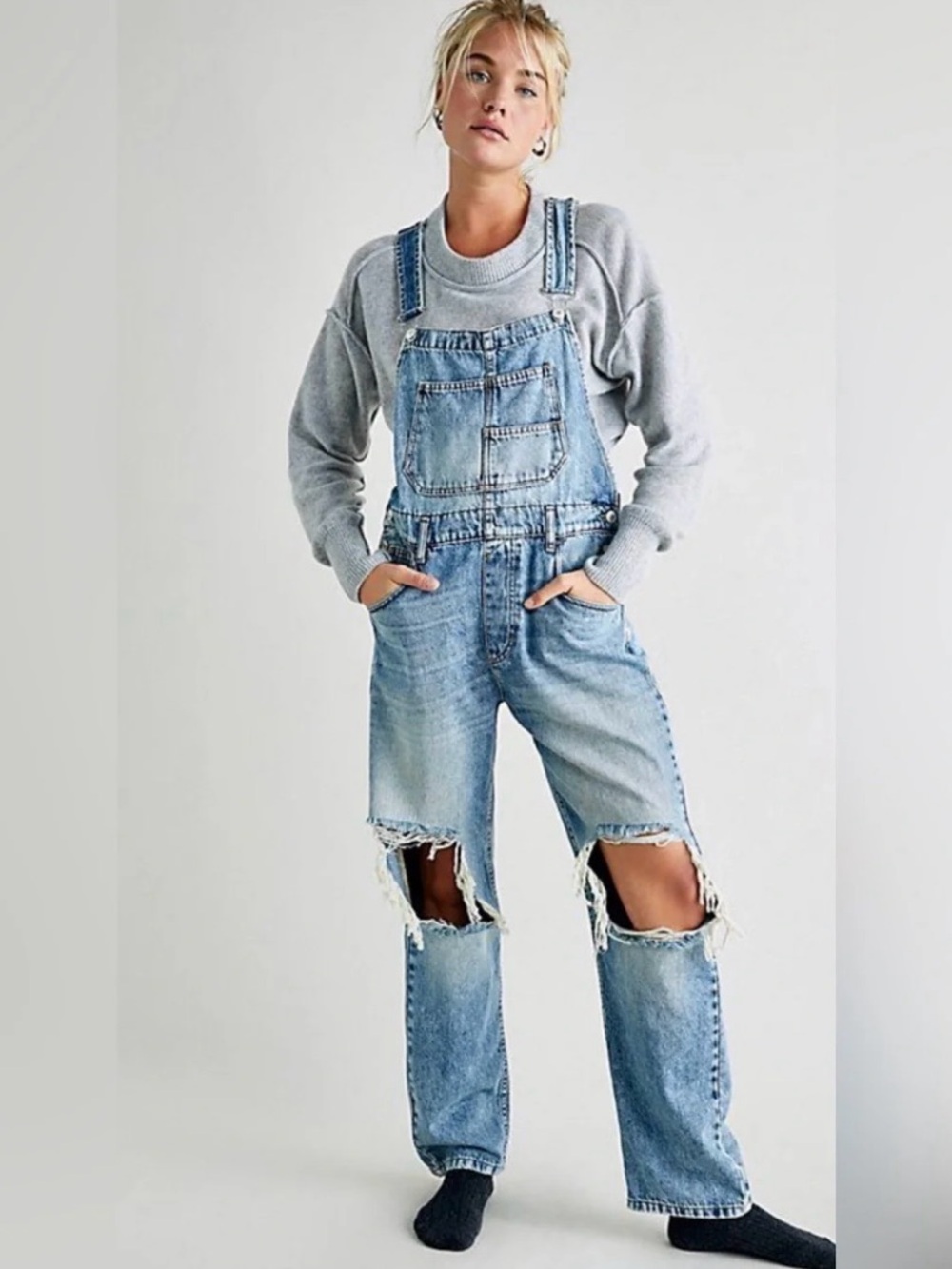 Free People We The Free Ziggy Denim Overalls